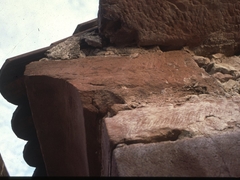Schäden am Sandstein des Turms
25