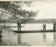Lachsfischer  aus der Grether Dynastie, Hochwasser 1930