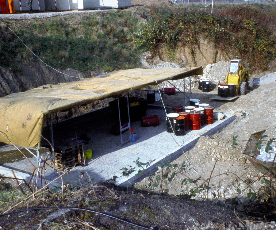 Hirschackergrube Teilsanierunh 1978