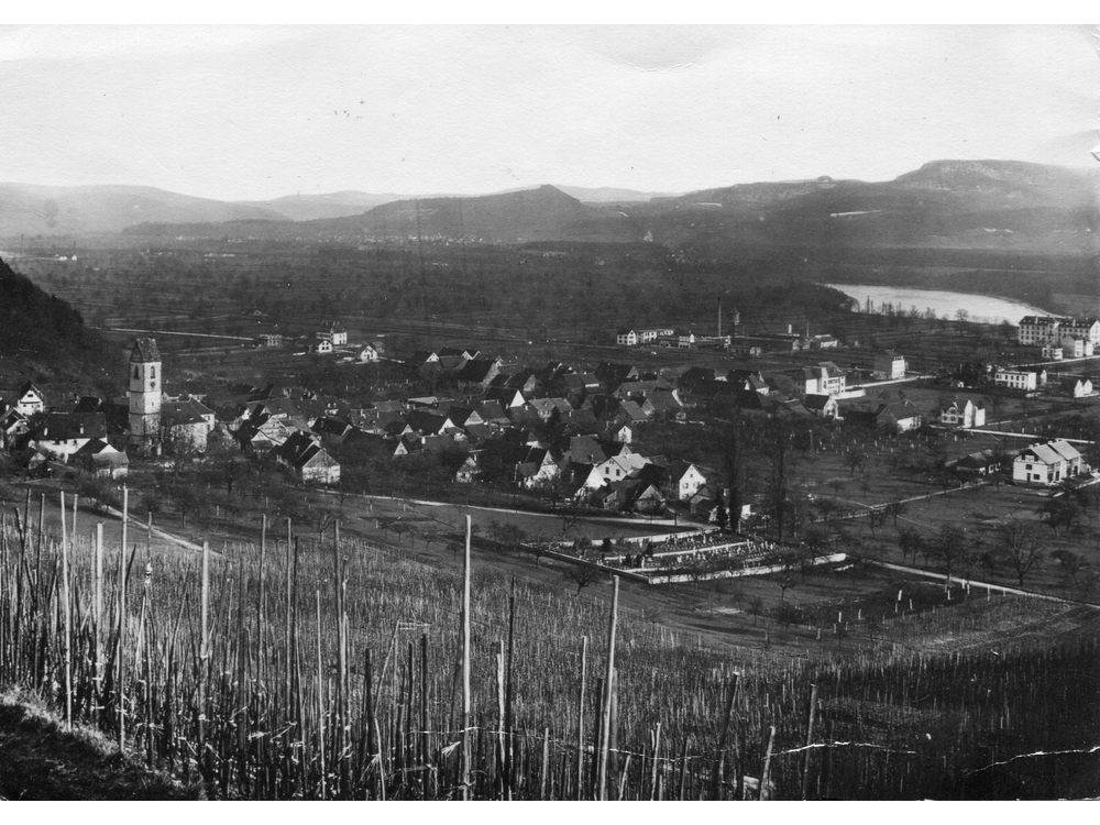 Grenzach Blick auf den Friedhof ca. 1903-1911