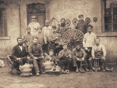 Schlosser der Fa. Solvay um 1900
